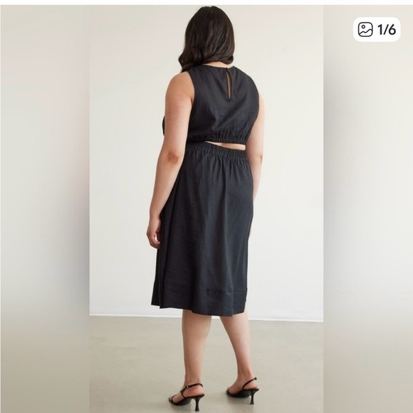 ⭐ 3 for $40 - Linen Blend Keyhole Back Sleeveless Dress - XL -NWOT - Picture 3 of 5